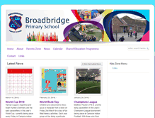 Tablet Screenshot of broadbridgeprimaryschool.com
